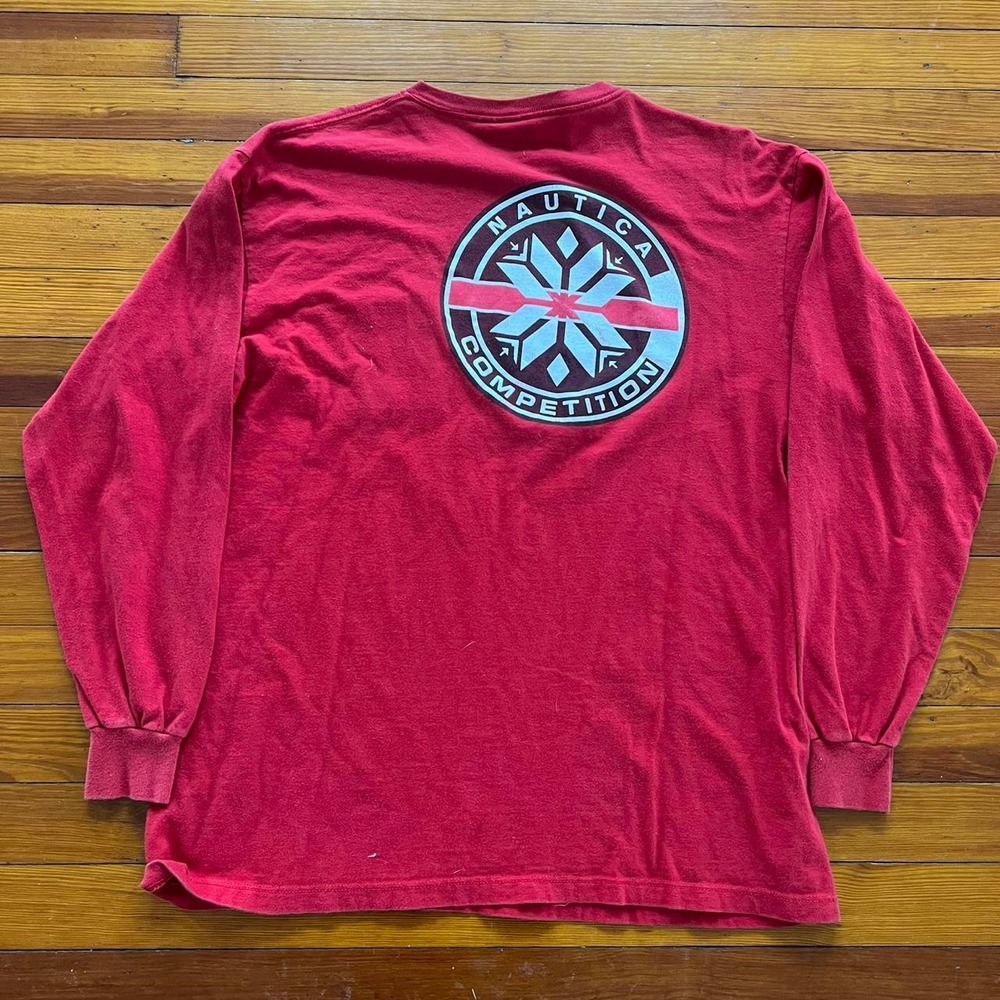 1990s Graphic Nautica Longsleeve Shirt size M